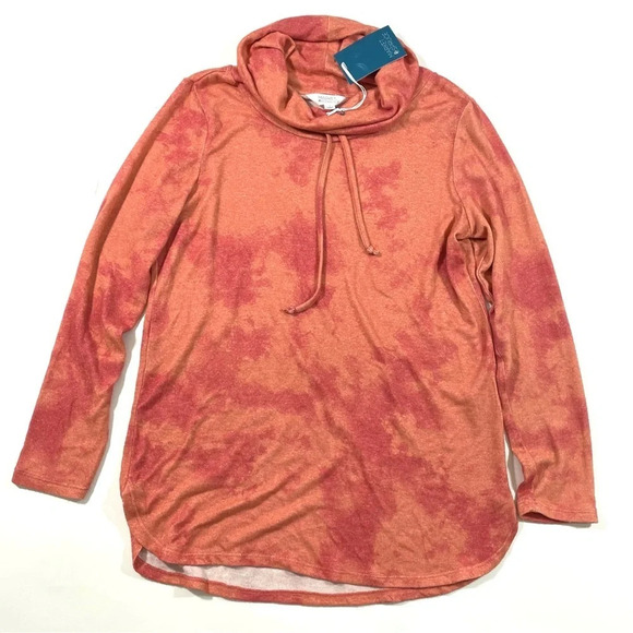 New Market & Spruce Cowl Neck Tunic Shirt Long Sleeve - Picture 2 of 7